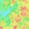 Mapa topográfico Les Farges, altitud, relieve