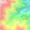 Mapa topográfico Giasset, altitud, relieve