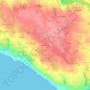 Mapa topográfico Kerlan An Ilis, altitud, relieve