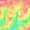 Mapa topográfico Clémensanne Sud, altitud, relieve