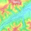 Mapa topográfico Fognano, altitud, relieve