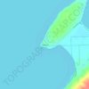Mapa topográfico Pequaming, altitud, relieve