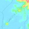 Mapa topográfico Ilhota, altitud, relieve
