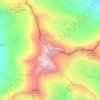 Mapa topográfico Grand Golliat, altitud, relieve