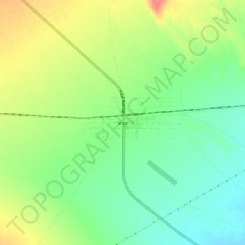 Mapa topográfico Vidal, altitud, relieve