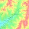 Mapa topográfico Norias de Ojocaliente, altitud, relieve