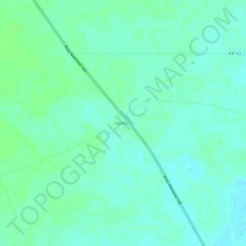 Mapa topográfico Cochicó, altitud, relieve