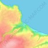 Mapa topográfico Tournemine, altitud, relieve