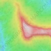 Mapa topográfico Mount Solitary, altitud, relieve