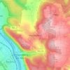 Mapa topográfico Mechenhard, altitud, relieve