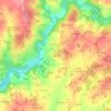 Mapa topográfico La Brousse, altitud, relieve
