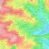 Mapa topográfico Les Goutelaines, altitud, relieve