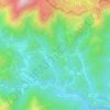 Mapa topográfico Sals, altitud, relieve