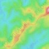 Mapa topográfico Pico do Papagaio, altitud, relieve