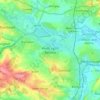 Mapa topográfico Wath upon Dearne, altitud, relieve