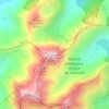 Mapa topográfico Roc blanc, altitud, relieve