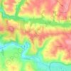 Mapa topográfico Canitrot, altitud, relieve