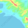 Mapa topográfico Pasig, altitud, relieve