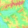 Mapa topográfico Malvicina, altitud, relieve
