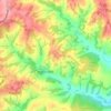 Mapa topográfico Sharnden, altitud, relieve