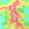 Mapa topográfico Alder Peak, altitud, relieve