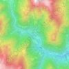 Mapa topográfico Fervento di Sopra, altitud, relieve