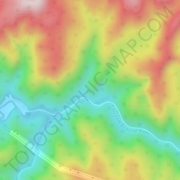 Mapa topográfico Judge Hamilton County Park, altitud, relieve