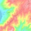 Mapa topográfico Balele, altitud, relieve