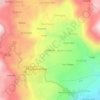 Mapa topográfico Huallhuas, altitud, relieve