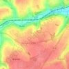 Mapa topográfico Les Nouettes, altitud, relieve