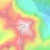 Mapa topográfico Mount Ball, altitud, relieve