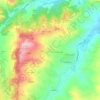 Mapa topográfico Quinzano, altitud, relieve