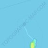 Mapa topográfico King Island, altitud, relieve