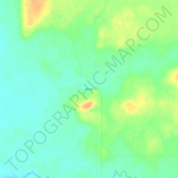 Mapa topográfico Perron, altitud, relieve