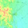 Mapa topográfico Bago, altitud, relieve