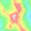 Mapa topográfico Cruach Ardrain, altitud, relieve