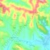 Mapa topográfico Sogliano, altitud, relieve
