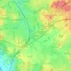 Mapa topográfico La Pouyade, altitud, relieve