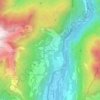 Mapa topográfico Olantreghe, altitud, relieve