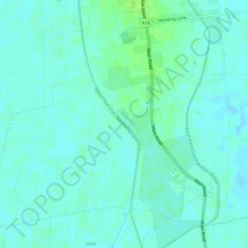 Mapa topográfico Grange Bridge, altitud, relieve