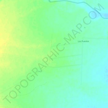Mapa topográfico Los Puestos, altitud, relieve