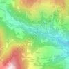 Mapa topográfico Clusaz, altitud, relieve