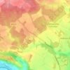 Mapa topográfico Cane End, altitud, relieve