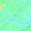Mapa topográfico Itaporã, altitud, relieve