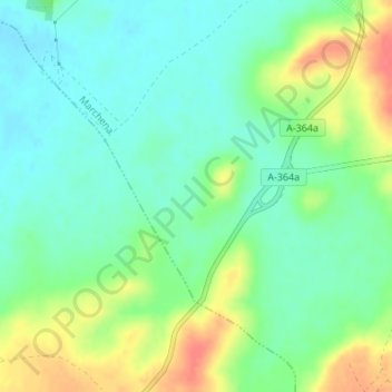 Mapa topográfico Paso Alto, altitud, relieve