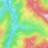 Mapa topográfico Gnates, altitud, relieve