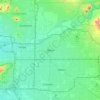 Mapa topográfico Mesa, altitud, relieve