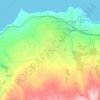 Mapa topográfico Atsipopoulo, altitud, relieve