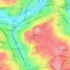 Mapa topográfico Wrose, altitud, relieve