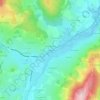 Mapa topográfico La Garde, altitud, relieve